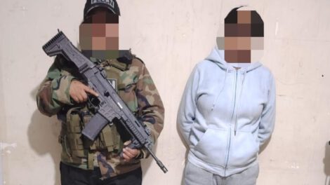 Imagen de la mujer luego de su aprehensión