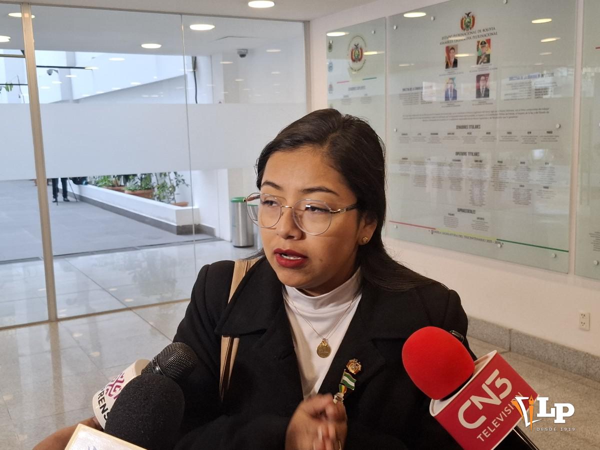 La diputada Justiniano