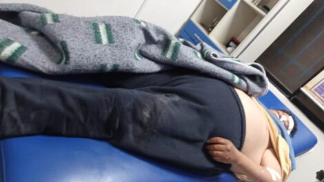 Imagen de uno de los damnificados