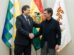 El Presidente Rodrigo Paz junto al nuevo ministro de Hidrocarburos, Marcelo Blanco