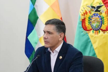 El ministro de Desarrollo Productivo, Rural y Agua, Óscar Mario Justiniano