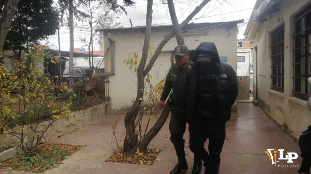 Imagen del aprehendido