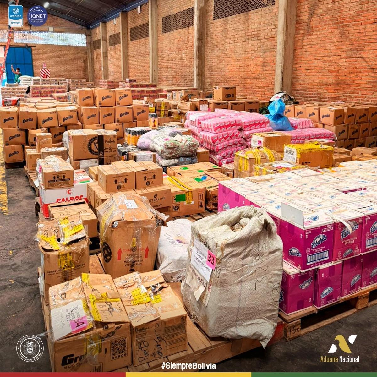 Productos destruidos en el operativo