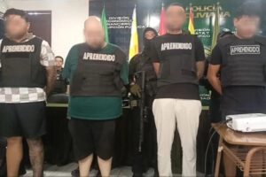 personas fueron presentadas en el Comando como los presuntos sicarios