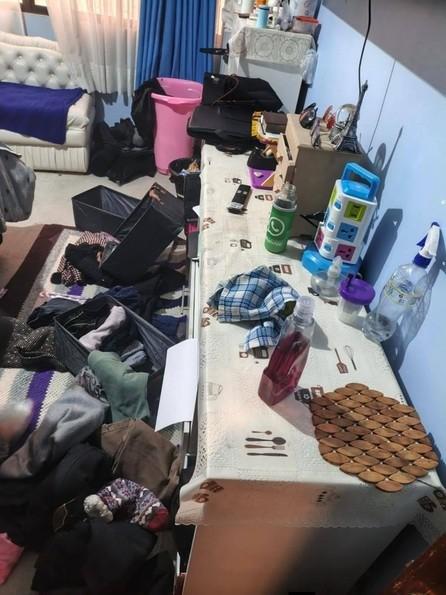 Así quedó el interior de la vivienda de la alcaldesa Eva Copa en la zona Alto de la Alianza tras el millonario robo