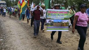 La marcha campesina que partió desde el departamento de Pando