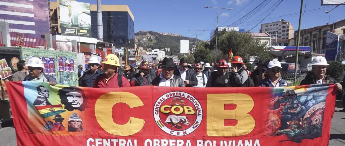 Marcha de la Central Obrera Boliviana (COB)