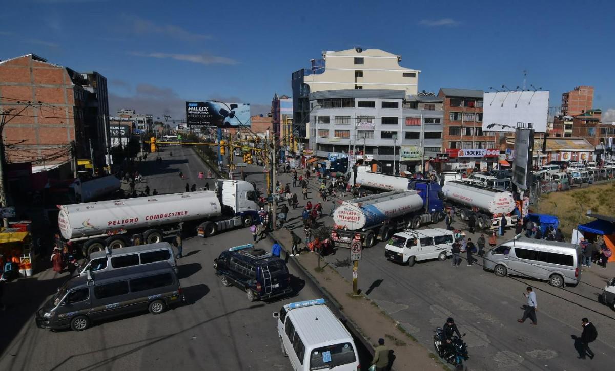 Un bloqueo hoy en el Alto