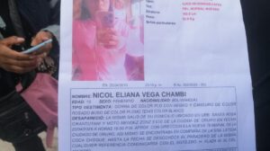 Imagen de cartel de desaparecida de la menor