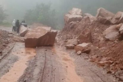 piedras en la carretera