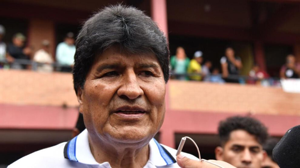 El expresidente Evo Morales