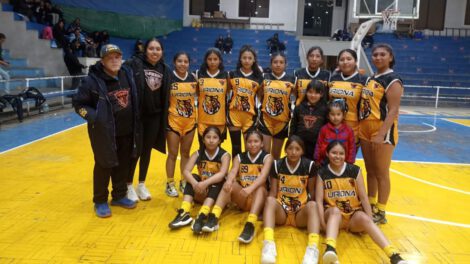 Campeonato oficial de básquetbol, Uriona campeón U-19 damas, Coliseo Luis Lazzo Quinteros de Oruro