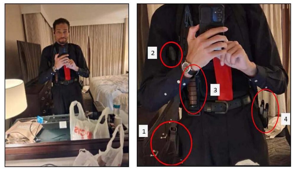 Cole Allen se tomó una selfi armado minutos antes del ataque