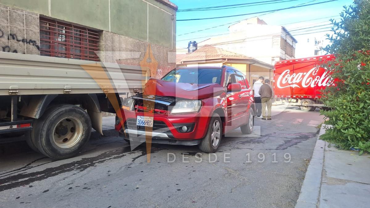 Parachoques trasero del camión afectado