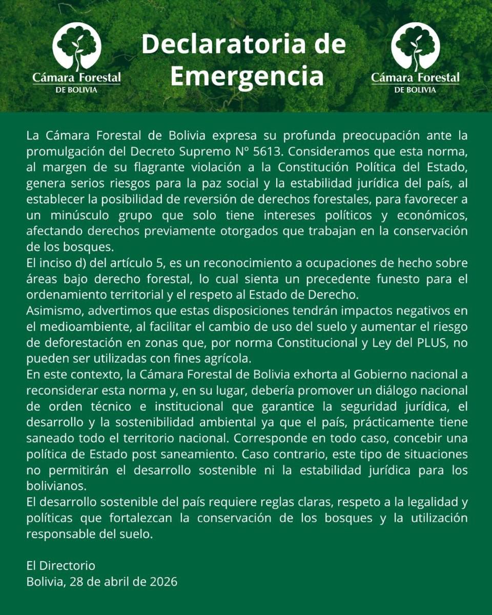 Declaratoria de emergencia