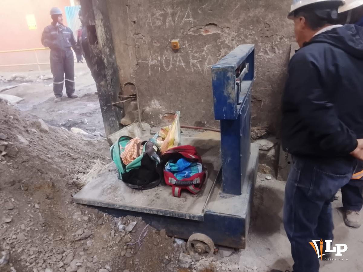 Pesaje del mineral robado