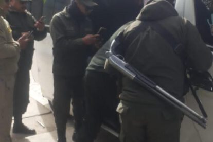 Imagen de la requisa al motorizado