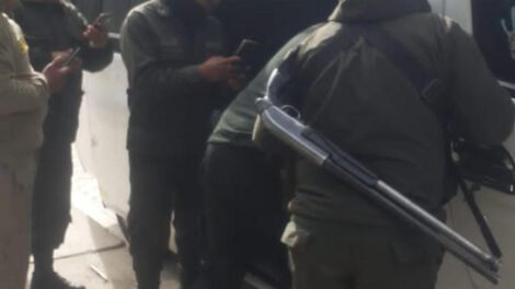 Imagen de la requisa al motorizado