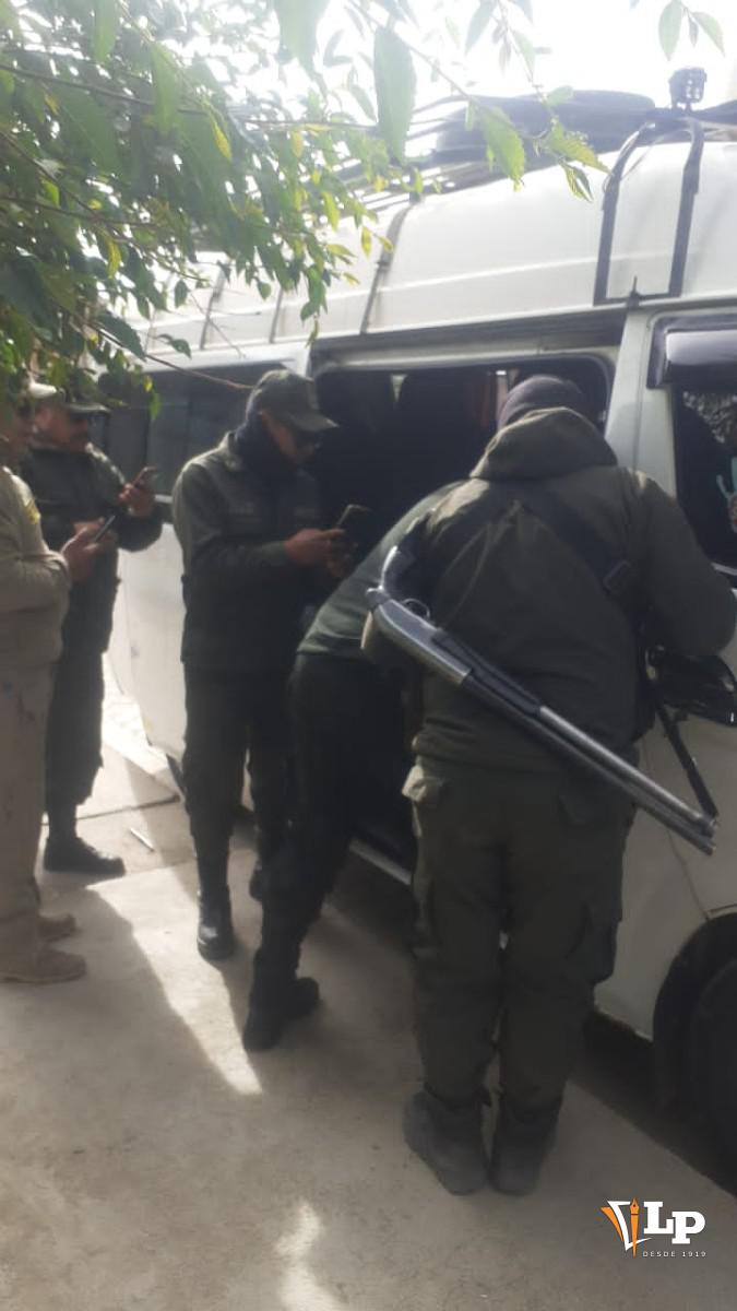 Imagen de la requisa al motorizado