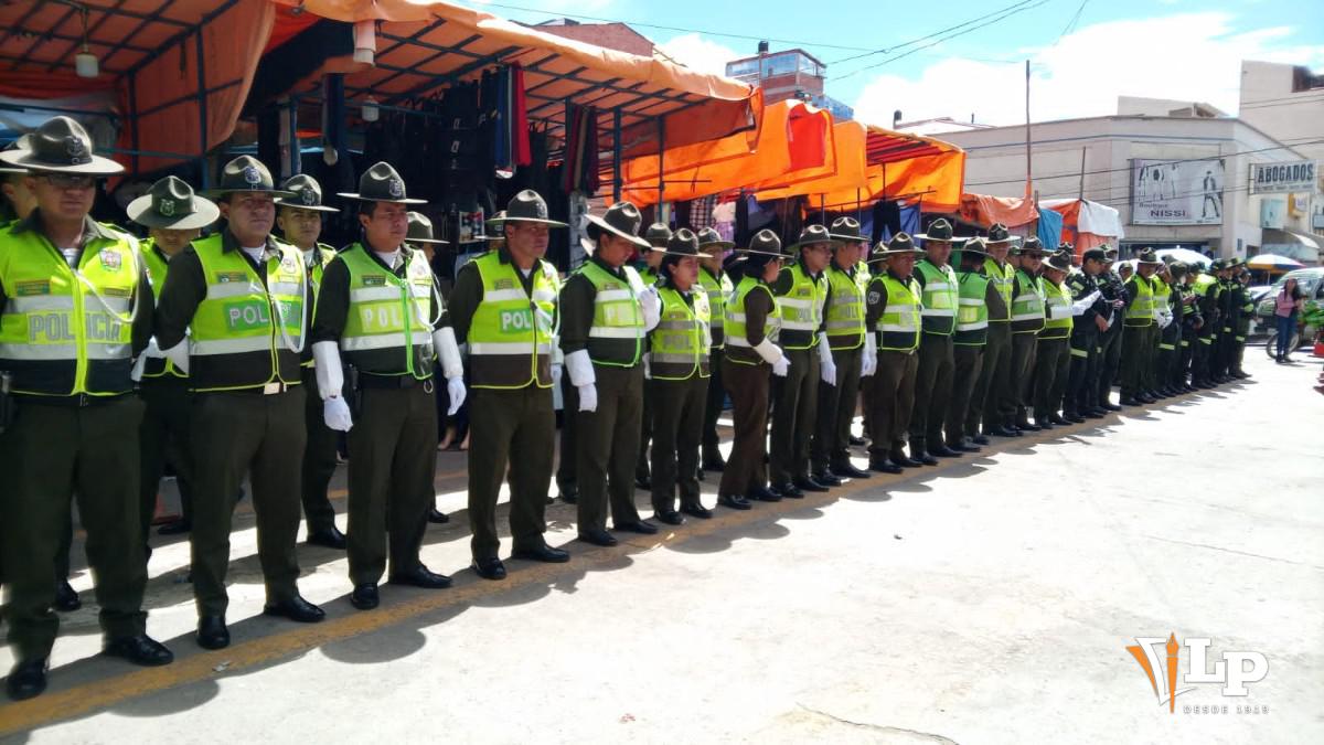 Imagen de los efectivos de la Policía