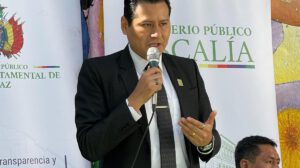 El Fiscal Departamental de La Paz, Luis Carlos Torrez