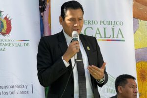 El Fiscal Departamental de La Paz, Luis Carlos Torrez