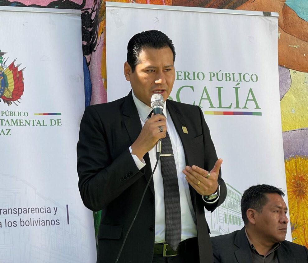 El Fiscal Departamental de La Paz, Luis Carlos Torrez