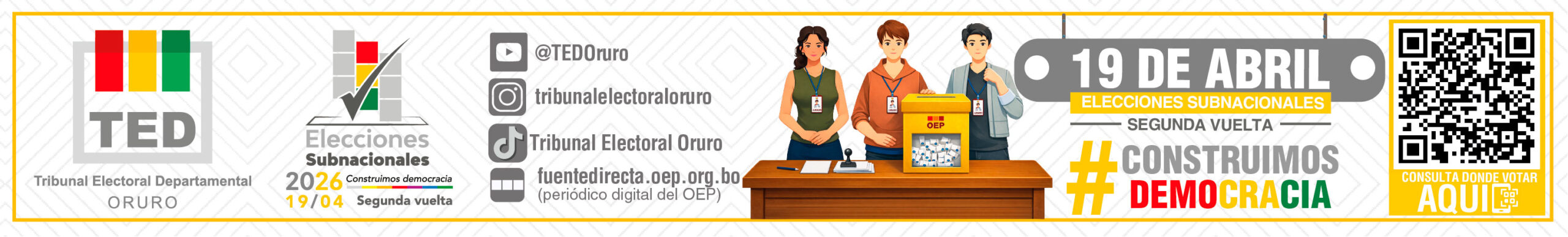 Publicidad Tribunal Electoral Departamental