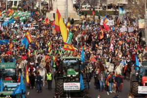 Manifestaciones sector rural España