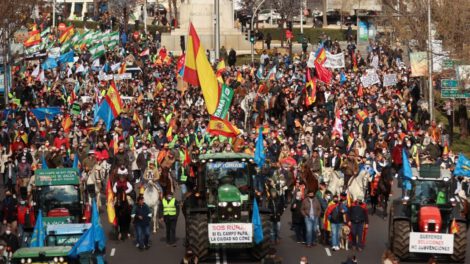 Manifestaciones sector rural España