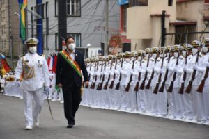 Reivindicación marítima encabezada por Luis Arce