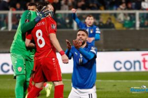 Italia sin chance de clasificar al Mundial tras derrota ante Macedonia del Norte