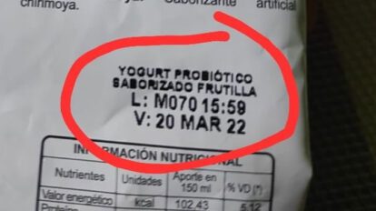 Desayuno escolar con fecha vencida encontrado en La Paz