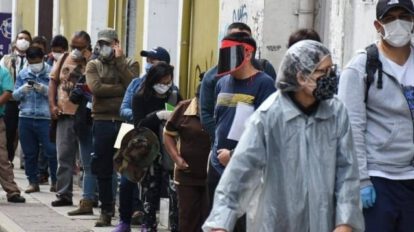 Uso de barbijo en Cochabamba