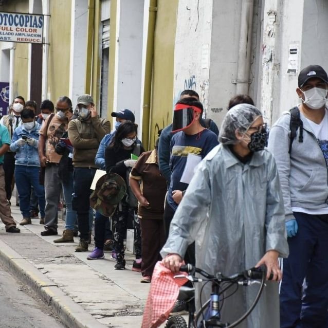 Uso de barbijo en Cochabamba