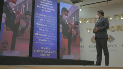 reducción de contagios de Covid-19 en Bolivia