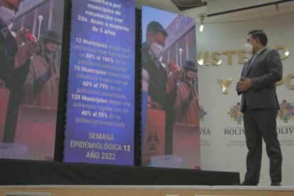 reducción de contagios de Covid-19 en Bolivia