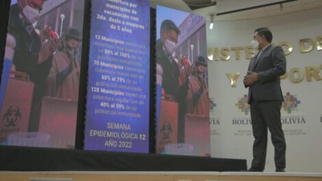 reducción de contagios de Covid-19 en Bolivia