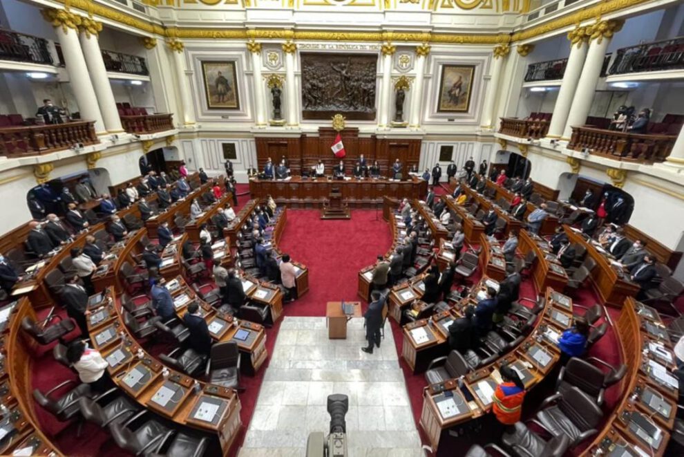 Destitución del presidente Pedro Castillo en el Congreso del Perú