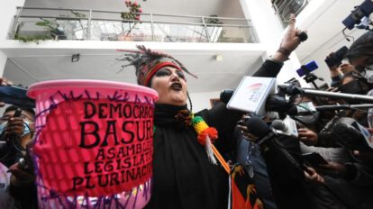 Amparo Constitucional presentado por María Galindo contra Arce y Rodríguez