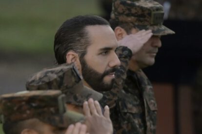 Detención de pandilleros en El Salvador