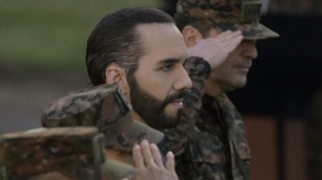 Detención de pandilleros en El Salvador