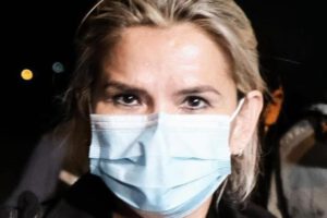 La expresidente del Estado, Jeanine Áñez