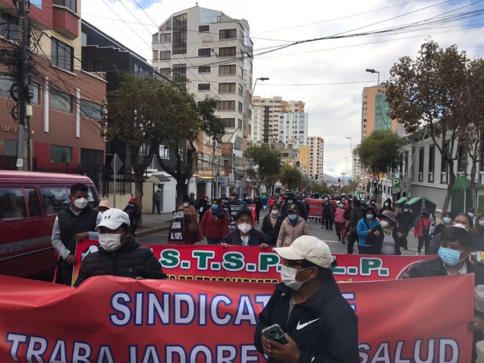 Paro de trabajadores en Salud Pública en Bolivia