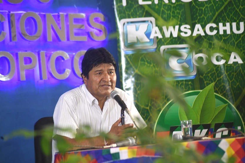 Evo Morales denuncia que la DEA opera desde el Ejecutivo para desacreditarlo