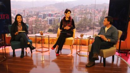 Juan Ramón Quintana compartiendo su experiencia política