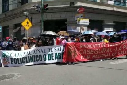 Paro de trabajadores de la CNS