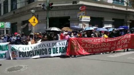 Paro de trabajadores de la CNS