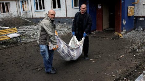 Ataque a Ucrania en un área residencial