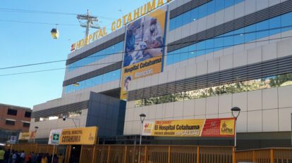 Mario Aramayo en el Hospital de Cotahuma